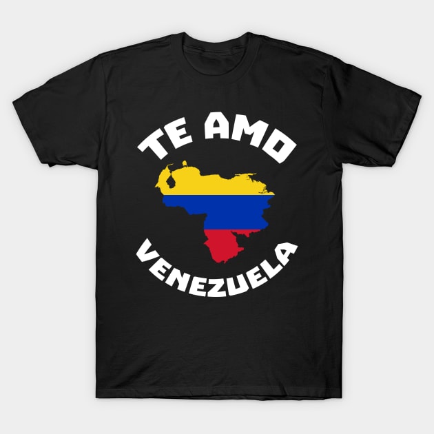 I Love VZLA - Venezuela Heart Flag T-Shirt T-Shirt by Brobocop